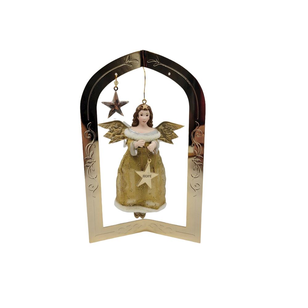 Hallmark Keepsake Ornaments Christmas Golden Angel Glad Tidings 2003